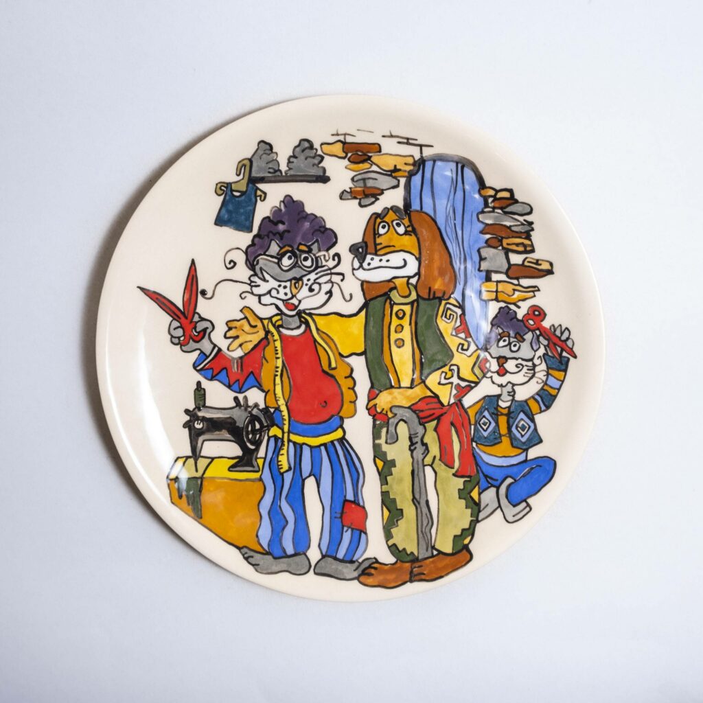 Պատի դեկոր Շունն ու կատու