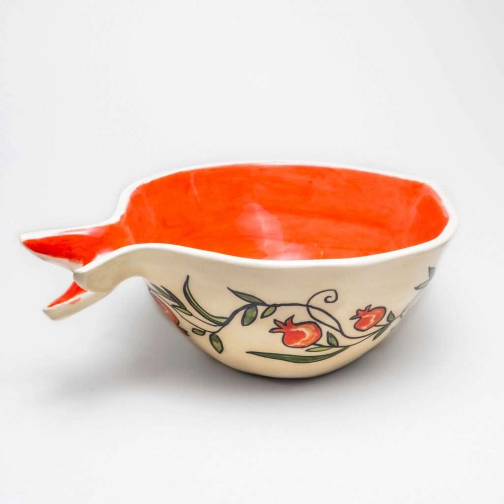 armenian pottery with pomegranade, նորաոճ ափսեներ