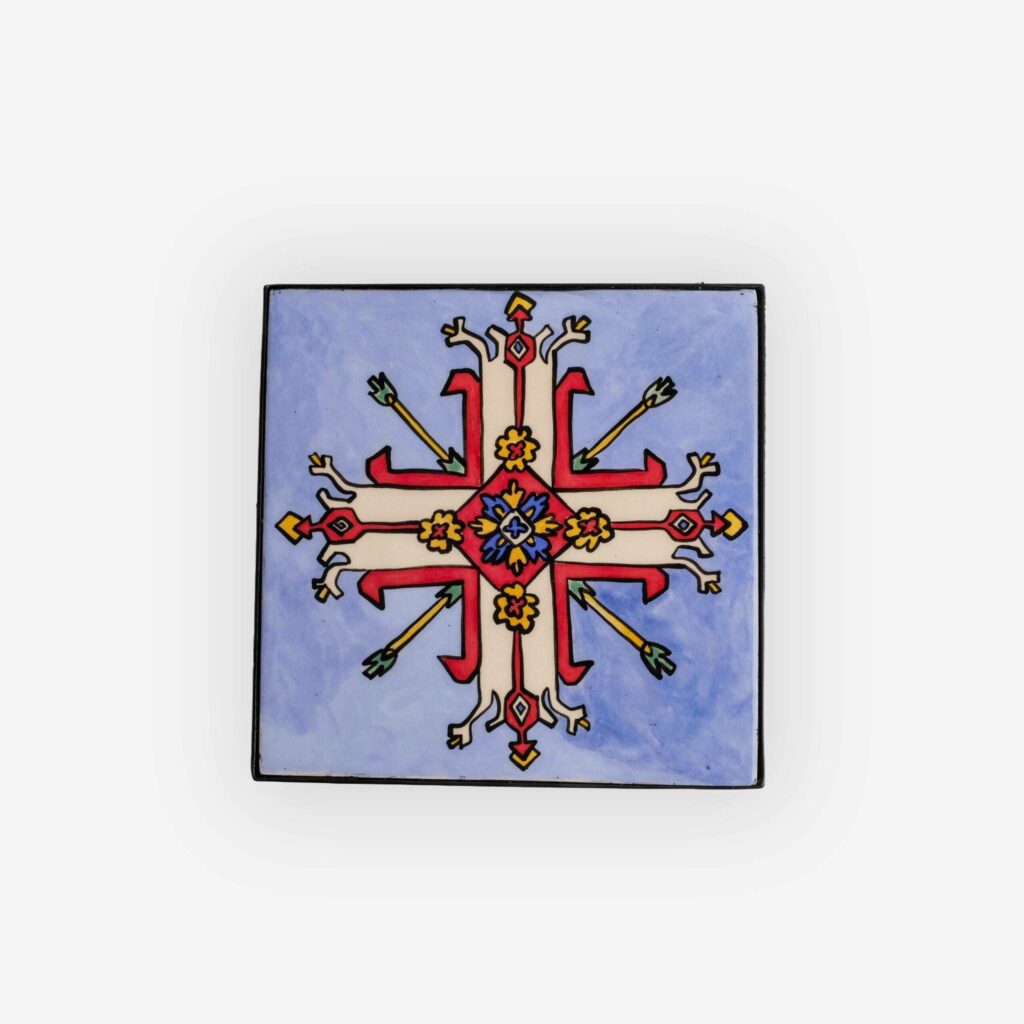 armenian ceramic trivet,