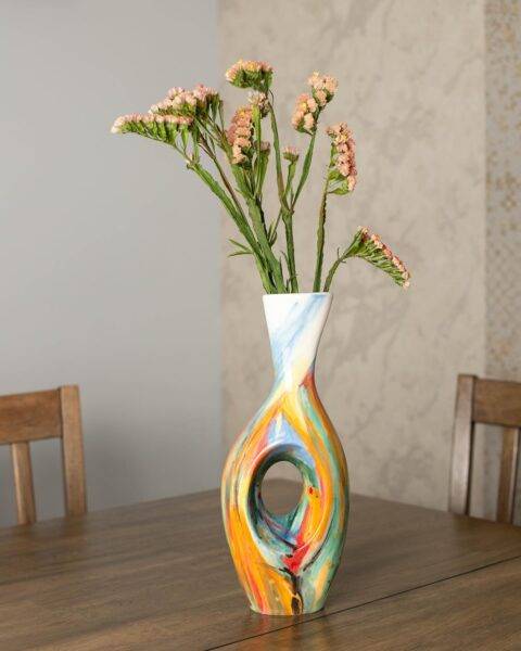 Vase with Abstract Design