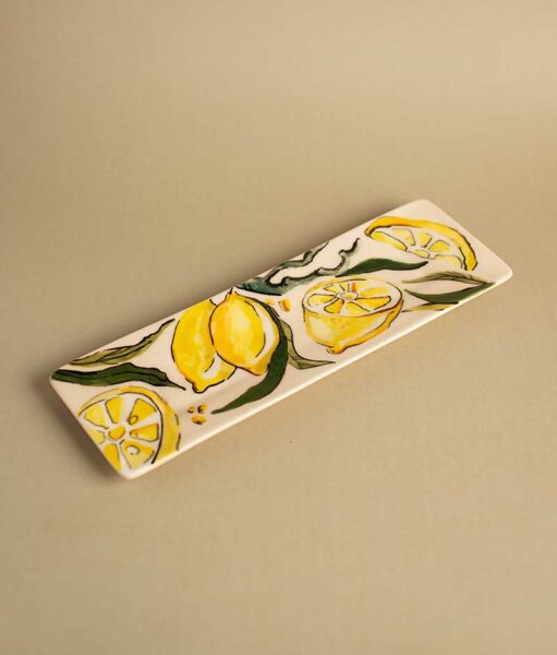 Rectangular lemon serving bowl