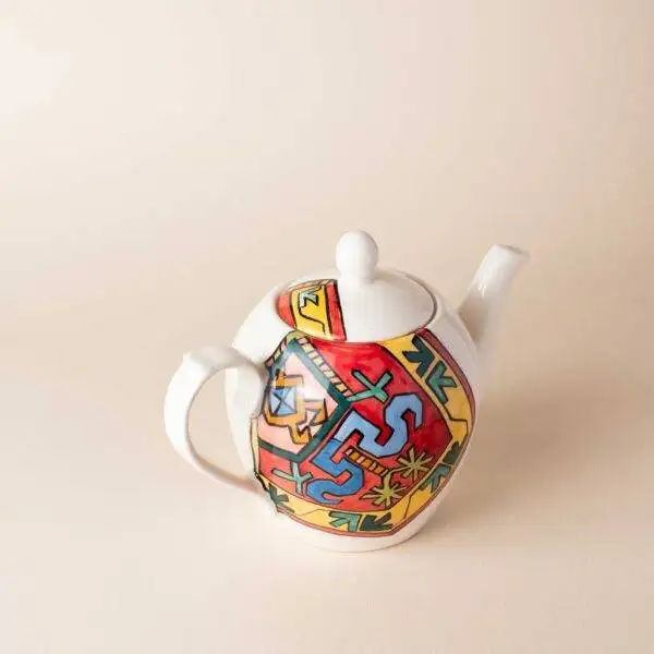 ceramic teapot Carpet patterns and Pomegranade