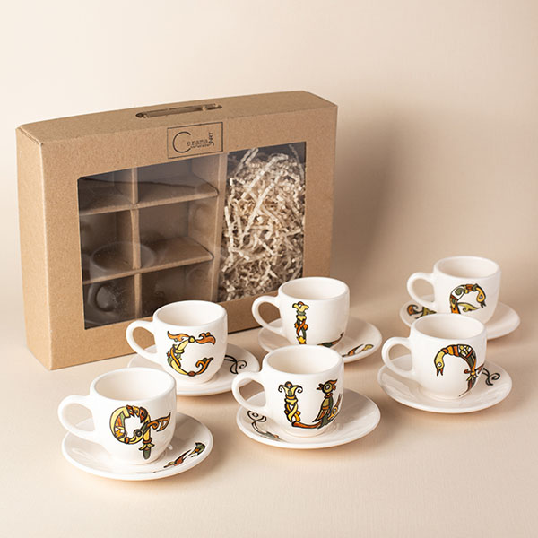 թռչնատառերով բաժակներ